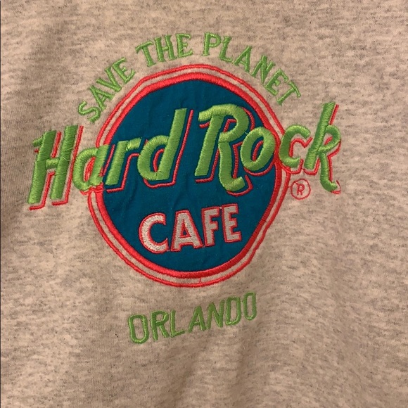 Vintage HardRock Cafe - Orlando Cropped Sweatshirt - Picture 2 of 2